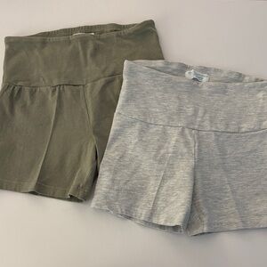 Primark Kids Shorts - Olive and Gray